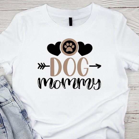 Other - Dog Mommy Dog Mom Life Cute Pet Lover Paw Graphic T-Shirt